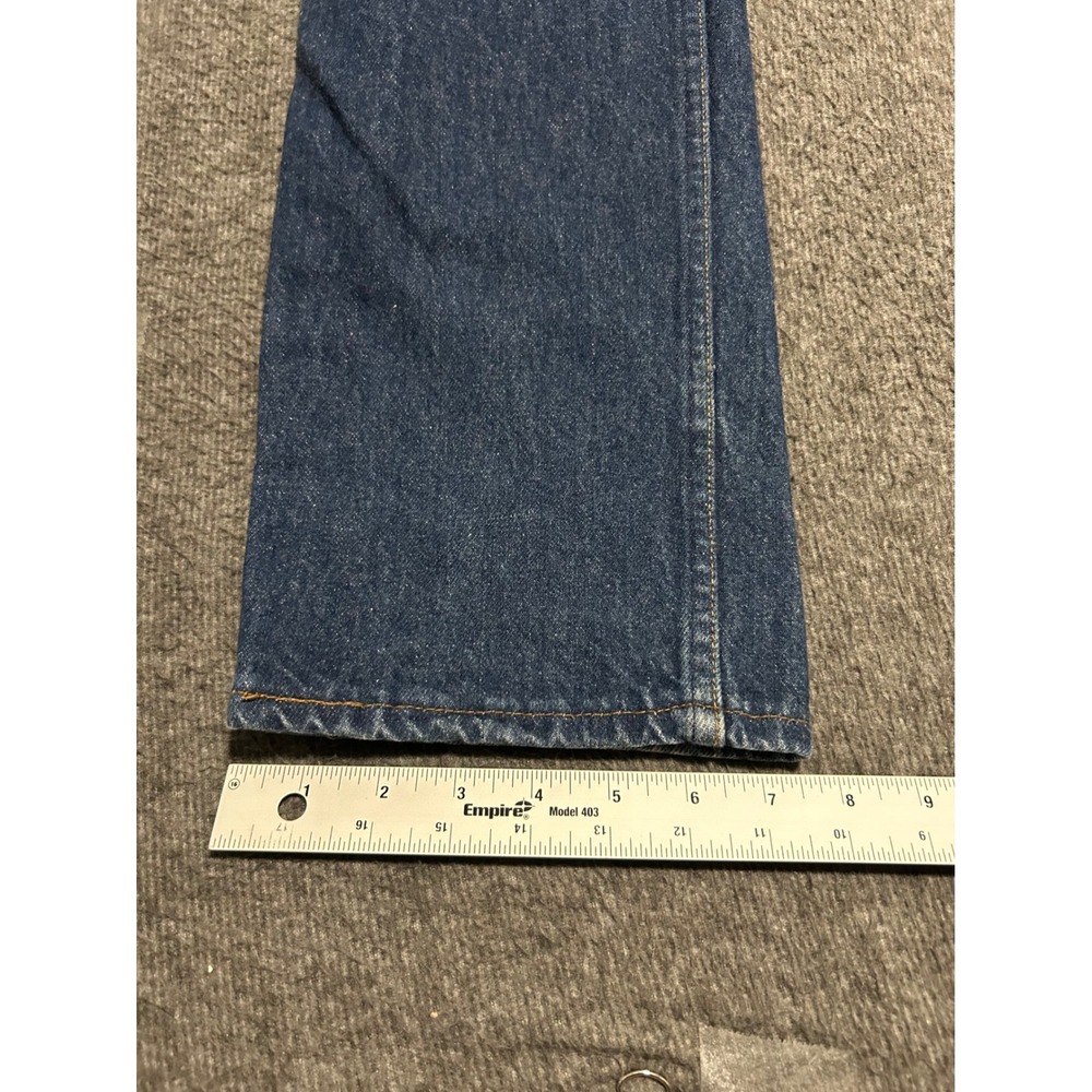 Levis 501 made in usa jeans button fly blue medium wash fit 29X34 (tag 31X34) - Picture 8 of 8